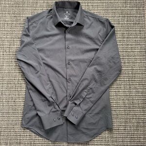 Brooklyn Brigade Gray Slim Fit Dress Shirt with Pointed Collar